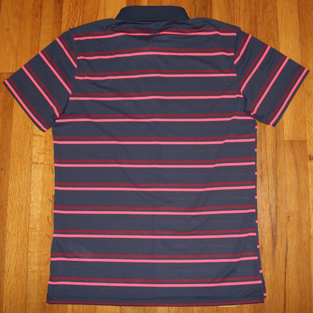 G/FORE Offset Stripe Pique Golf Polo Mens M Twilight G4 - Picture 4 of 5